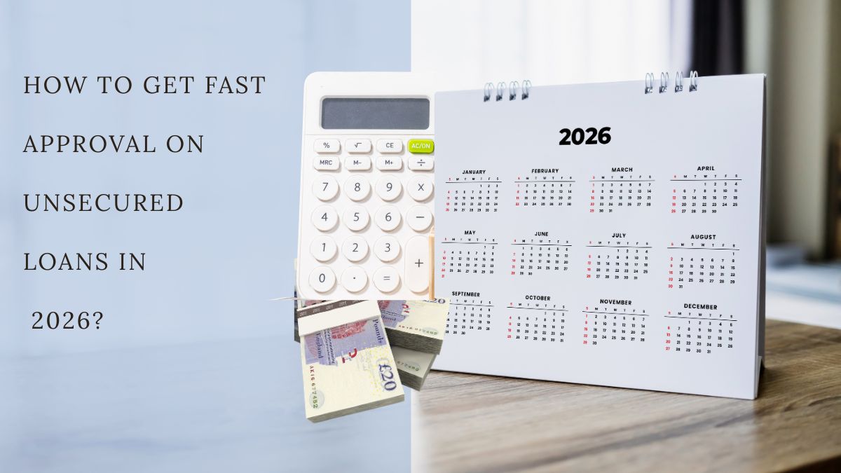 In this picture can see get fast approval on unsecured loans in 2026